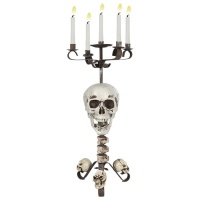 Castiçal de caveira de 60 cm