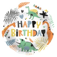 Balão Feliz Aniversário Dino 45 cm - Folat