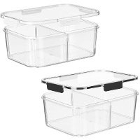 Tupper de 2 L com divisor hermético - 1 unidade
