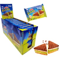 Sr. Bitel Pixel de chocolate com creme de pistache de 30 gr - 24 unidades