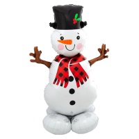 Globo de boneco de neve com cachecol 88 x 139 cm - Anagrama