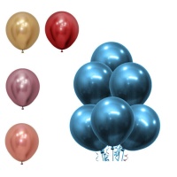 Balões de látex 45 cm reflexo metálico - Sempertex - 15 unidades