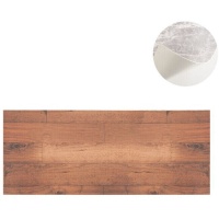 Tapete de cozinha em vinil efeito madeira 1,20 x 0,50 m