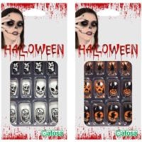 Pontas para unhas Halloween sortidas - 10 unid.