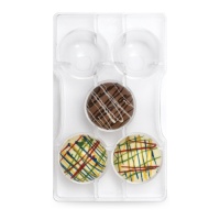 Molde para esferas com base de chocolate 20 x 12 cm - Decora - 5 cavidades