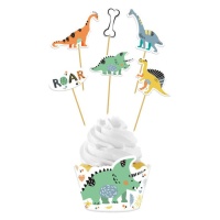 Conjunto de Embalagens Dinossauro - 6 unidades