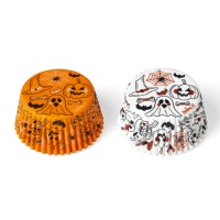 Cápsulas para cupcakes com abóboras e fantasmas - Decora - 36 unidades