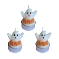Pacote de velas fantasma de Halloween de 5cm - 3 pcs.
