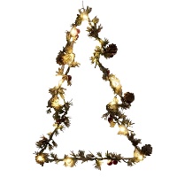 Árvore de Natal decorativa com 20 LEDs