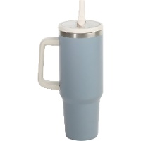 Caneca térmica de 1,2 L cinza azulado
