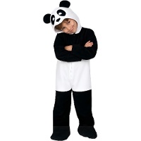 Fato de urso panda para criança