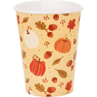 Copos de outono de 250 ml - 6 unidades