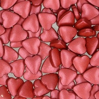 Revestimento de corações coloridos 80 gr - FunCakes