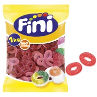Anéis de morango com açúcar - Fini - 1 kg
