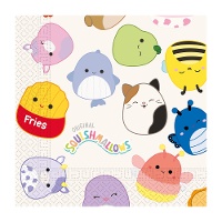 Guardanapos de Squishmallows 16,5 x 16,5 cm - 20 unidades