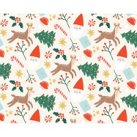 Papel de embrulho de renas de Natal de 2 x 0,70 m