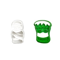 Cortador de Frankenstein e múmia - Decora - 2 unidades