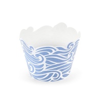Envolvedores para cupcakes Sailor - 6 unidades