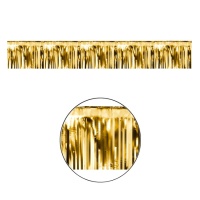 Grinalda decorativa metalizada dourada - 4,00 m