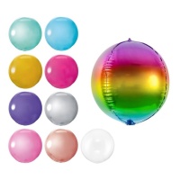 Balão orbz metalizado de 40 cm - PartyDeco