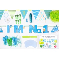 Pack para a festa do primeiro aniversário de um menino