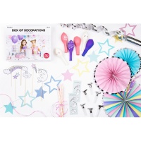 Pack para mesa de doces de Unicórnios - 35 peças