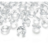 Pedras de diamante transparentes de 2 cm - 10 peças