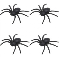 Aranhas decorativas 7 x 6 cm - 4 unidades