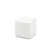 Caixa quadrada branca de 5 cm - 10 unidades
