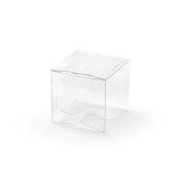 Caixa quadrada transparente de 5 cm - 10 unidades