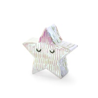 Pinhata mini 3D de estrela de 8 x 8 x 2,5 cm