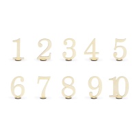 Marcadores de números de tabela - 10 peças