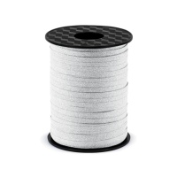 Fita para Balões com Brilho Prateado 5mm - 225 m