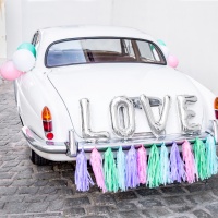 Kit de decoração para carro do amor