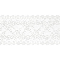 Fita de mesa em renda branca de 15 cm - 9 m