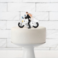 Figura para bolo de casamento motorizado - 11,5 cm