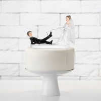 Figura de bolo de casamento - 17 x 13 cm