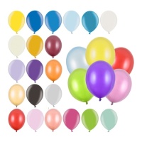 Balões de látex metalizados de 12 cm - PartyDeco -100 unidades