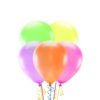 Balões de látex translúcidos de 30 cm - PartyDeco - 5 unidades