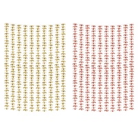 Cortina metálica floral - 1,00 x 2,10 m