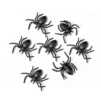 Saco com 10 aranhas - 3 cm