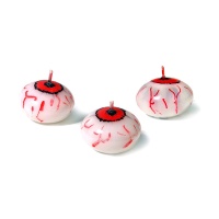 Velas com olhos flutuantes de 4 cm - 25 peças