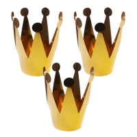 Coroas douradas de Rei da Festa - 3 unidades