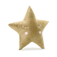 Peluche estrela dourada - 38 x 38 cm