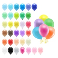 Balões de látex tons pastel biodegradáveis de 26 cm - PartyDeco - 100 unidades