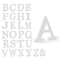 Letra em madeira 20 cm - 1 unidade
