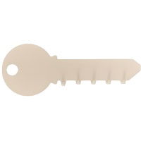 Porta-chaves com forma de chave - DCasa - 1 unid.