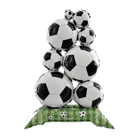 Balão de campo de futebol com bolas e base de 98 x 56 cm