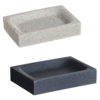 11,4 x 7,8 cm quadrado saboneteira de areia de pedra - 1 peça