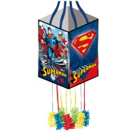 Piñata quadrada do Super-Homem - 34 x 20 cm